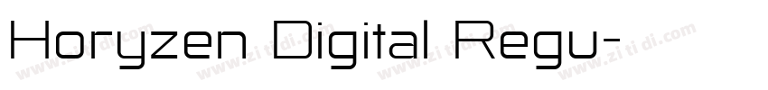 Horyzen Digital Regu字体转换
